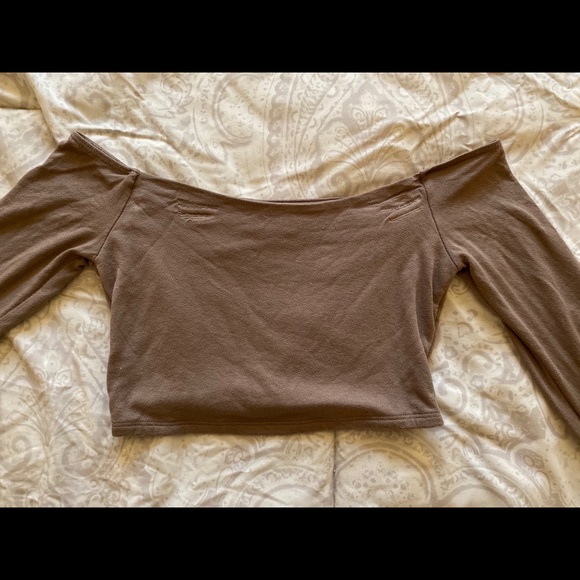 Naked wardrobe long sleeved crop top - Picture 3 of 3